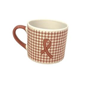 tara reed designs blue harbor collection pink ribbon coffee mug
